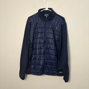 Running Room Men's Large Quilted Blue lightweight Jacket